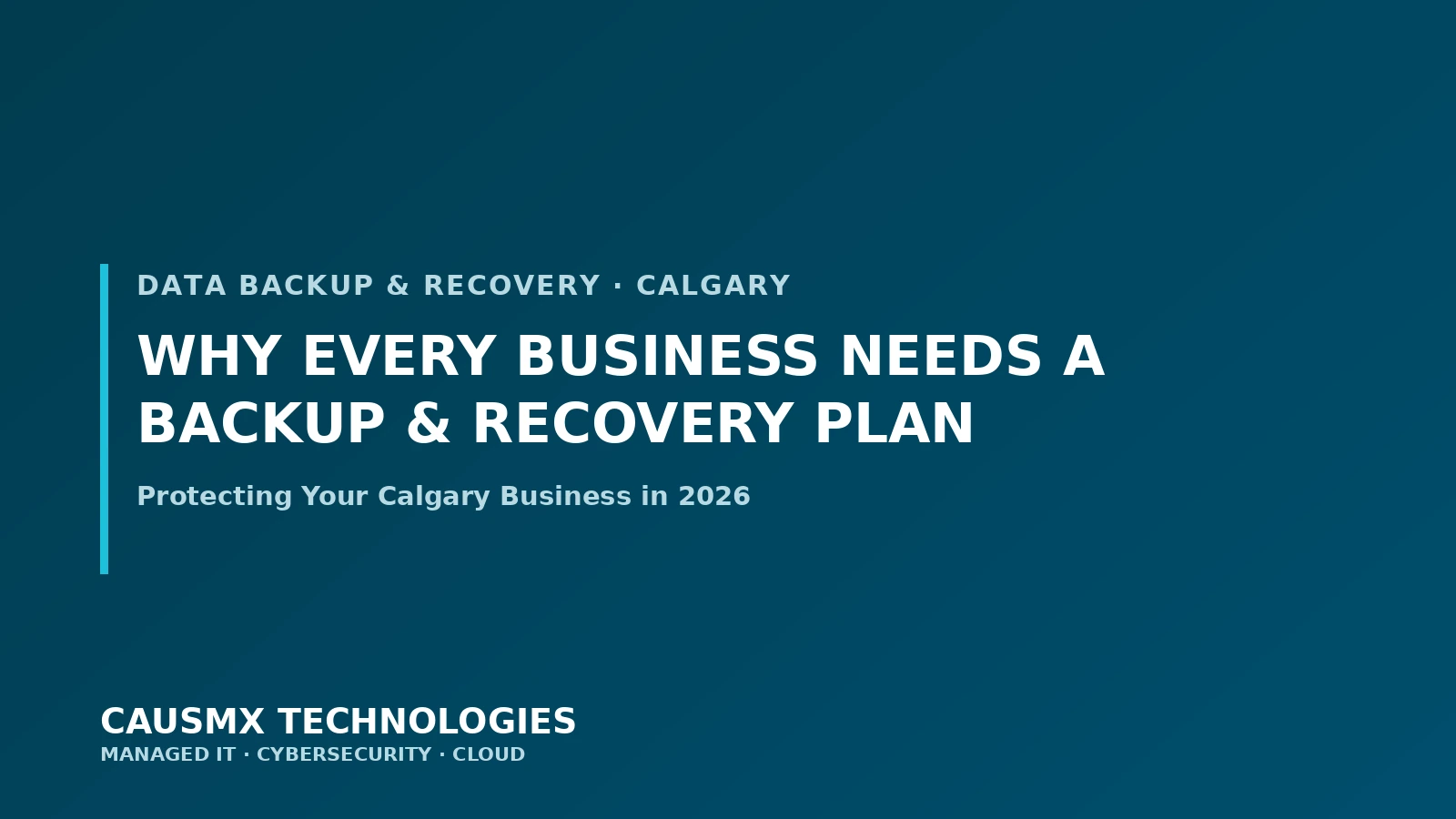 Why Every Business Needs a Data Backup and Recovery Plan