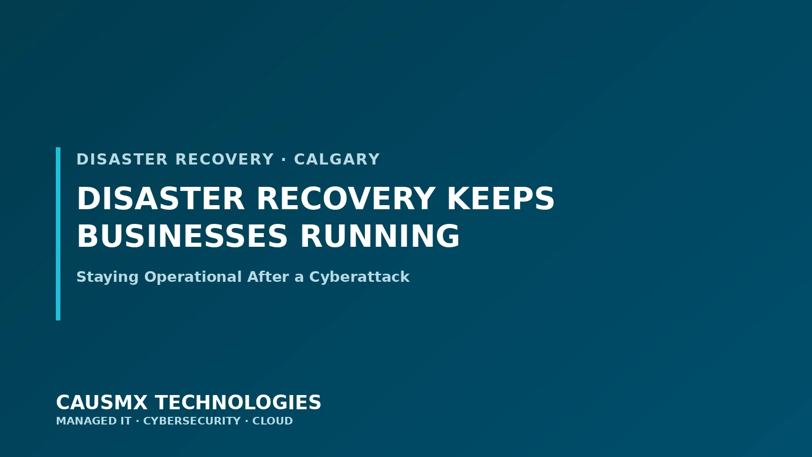Disaster Recovery Planning Keeps Businesses Running