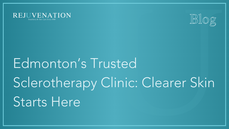 Edmonton’s Trusted Sclerotherapy Clinic: Clearer Skin Starts Here