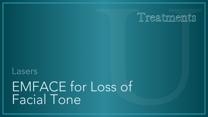 EMFACE for Loss of Facial Tone