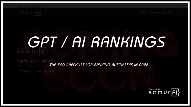THE SEO CHECKLIST FOR RANKING BUSINESSES IN 2026