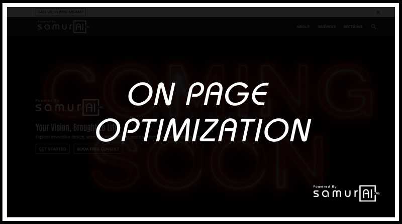 ON PAGE OPTIMIZATION