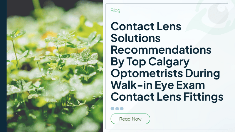  Contact Lens Solutions Recommendations By Top Calgary Optometrists During Walk-in Eye Exam Contact Lens Fittings