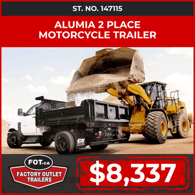 Alumia 2 Place Motorcycle Trailer