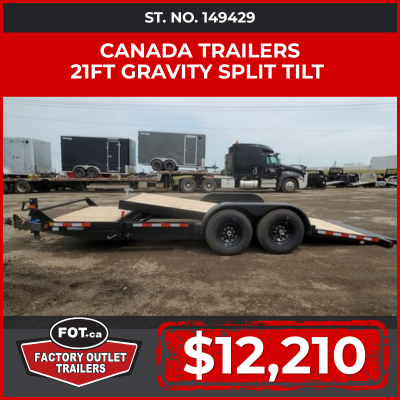 Canada Trailers 21ft. Gravity Split Tilt Deck