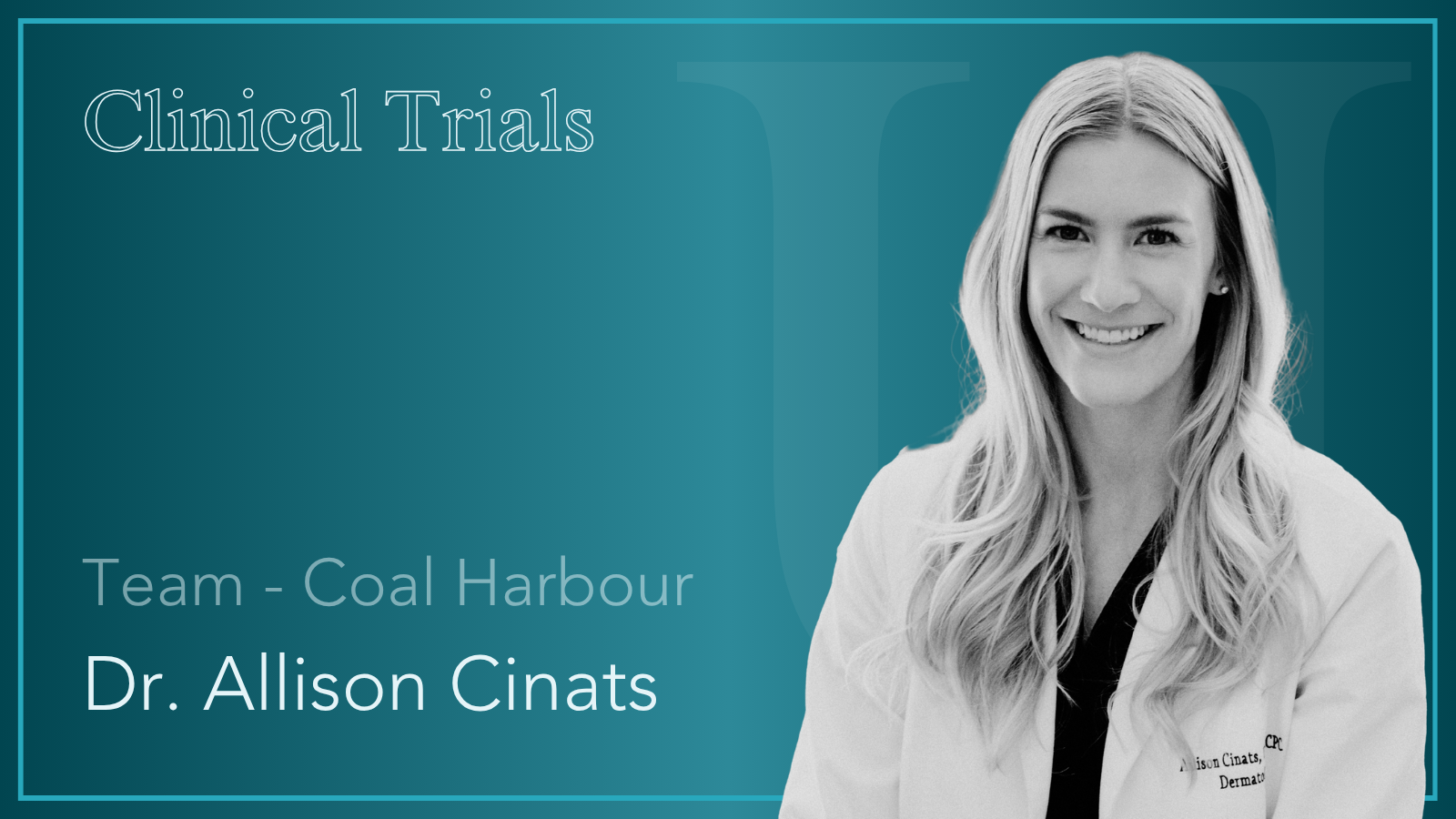 Dr. Allison Cinats
