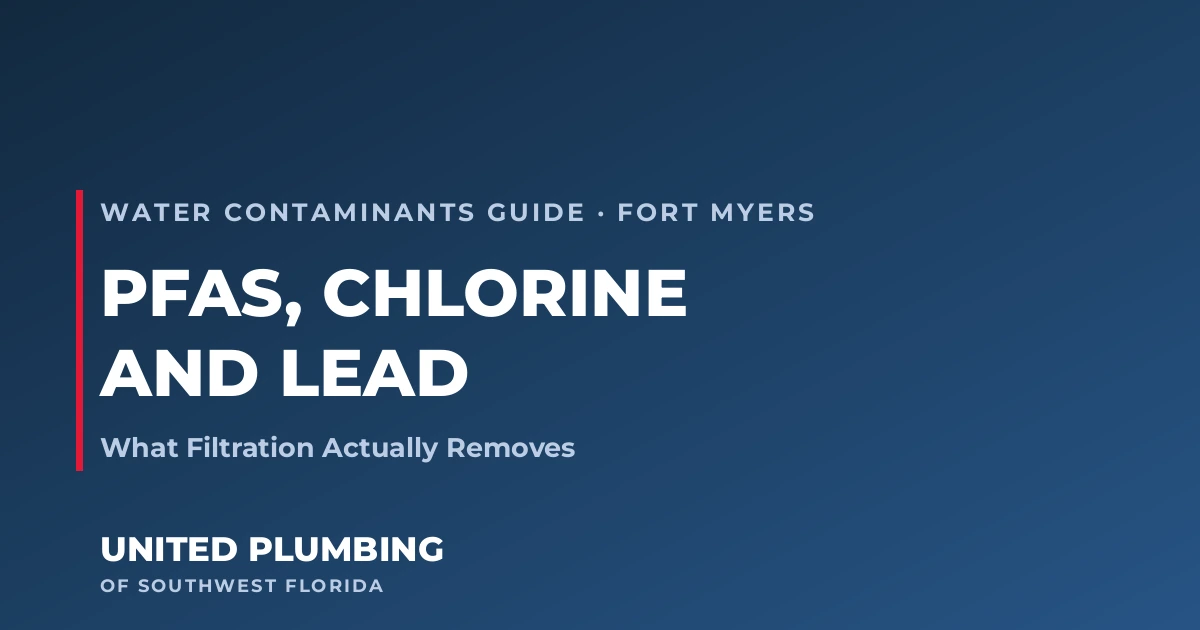 PFAS, Chlorine, and Lead: What Filtration Actually Removes