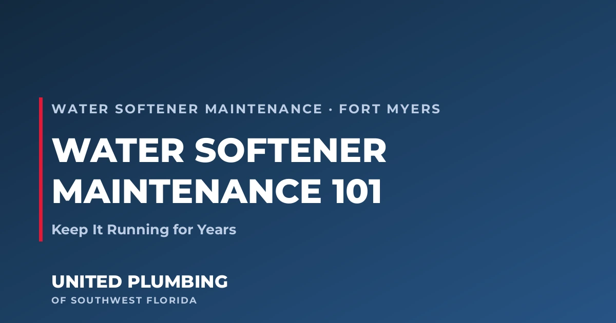 Water Softener Maintenance 101: Keep It Running for Years