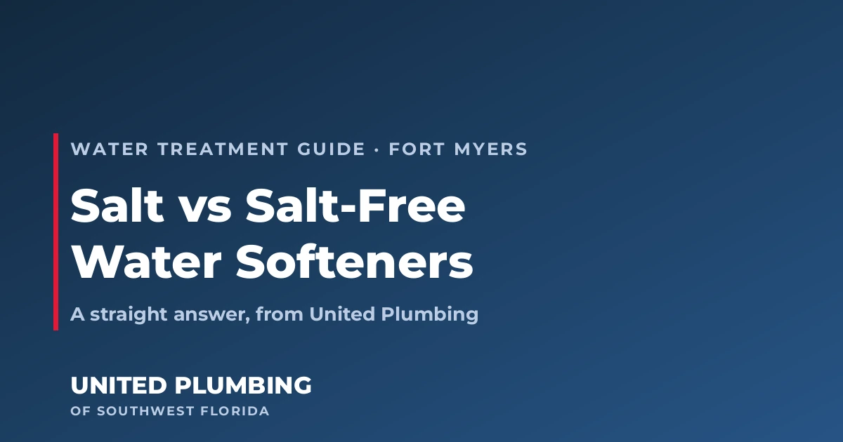Salt vs Salt-Free Water Softeners: A Straight Answer