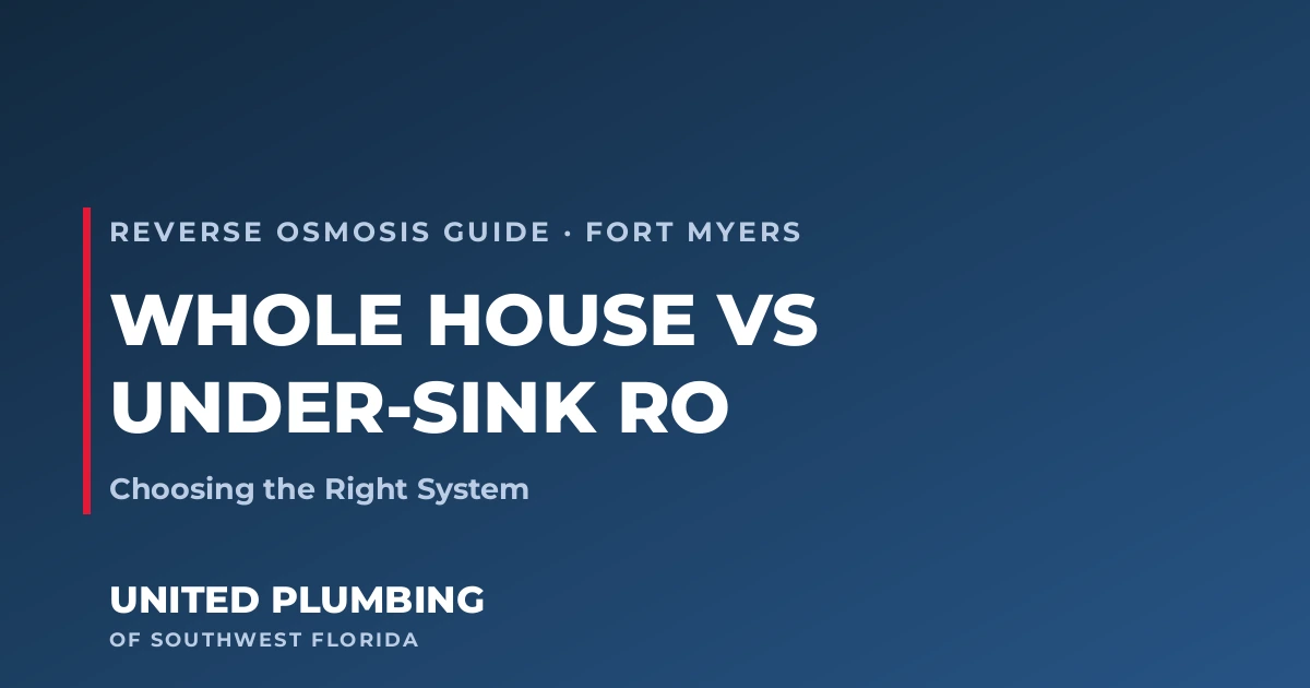 Whole House RO vs Under-Sink RO: Choosing the Right System