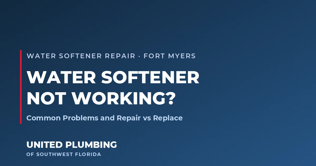 Water Softener Not Working? Common Problems and Repair vs Replace