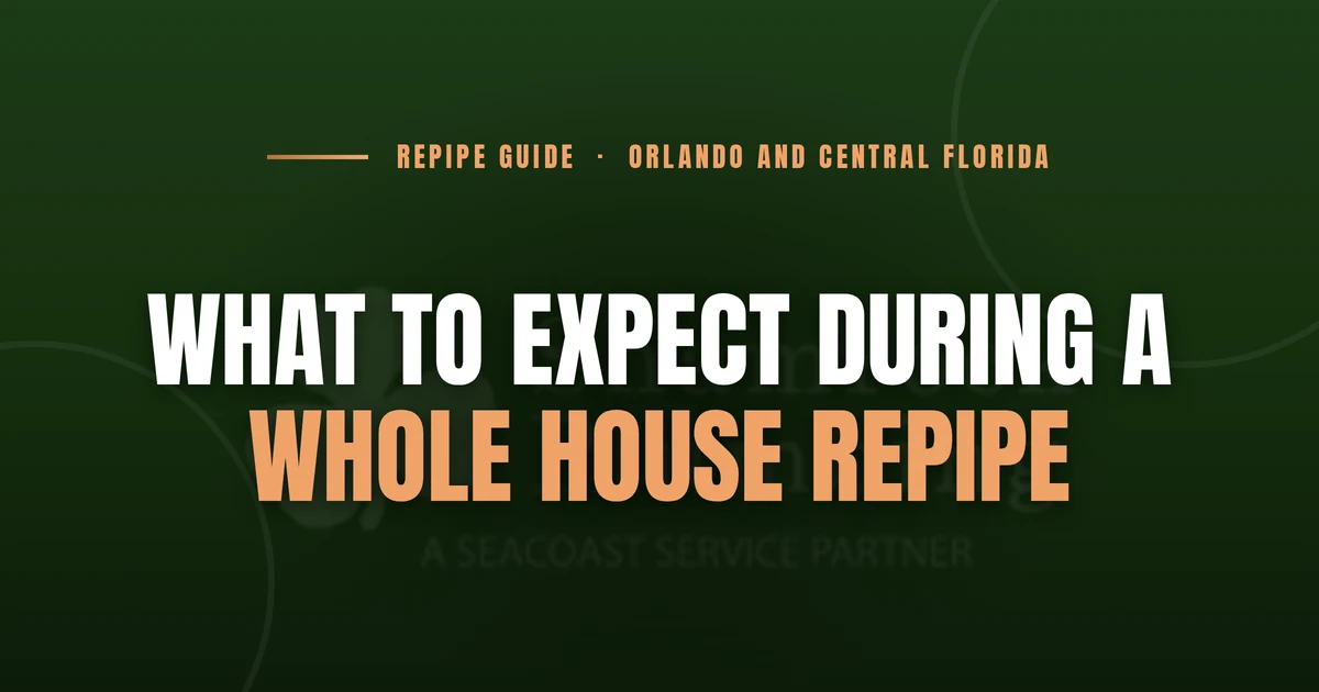 What to Expect During a Whole House Repipe: Step by Step