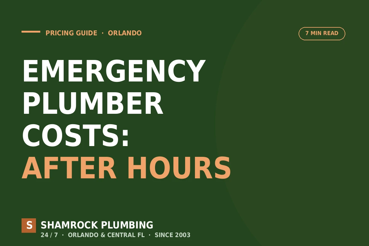 Emergency plumber cost Orlando
