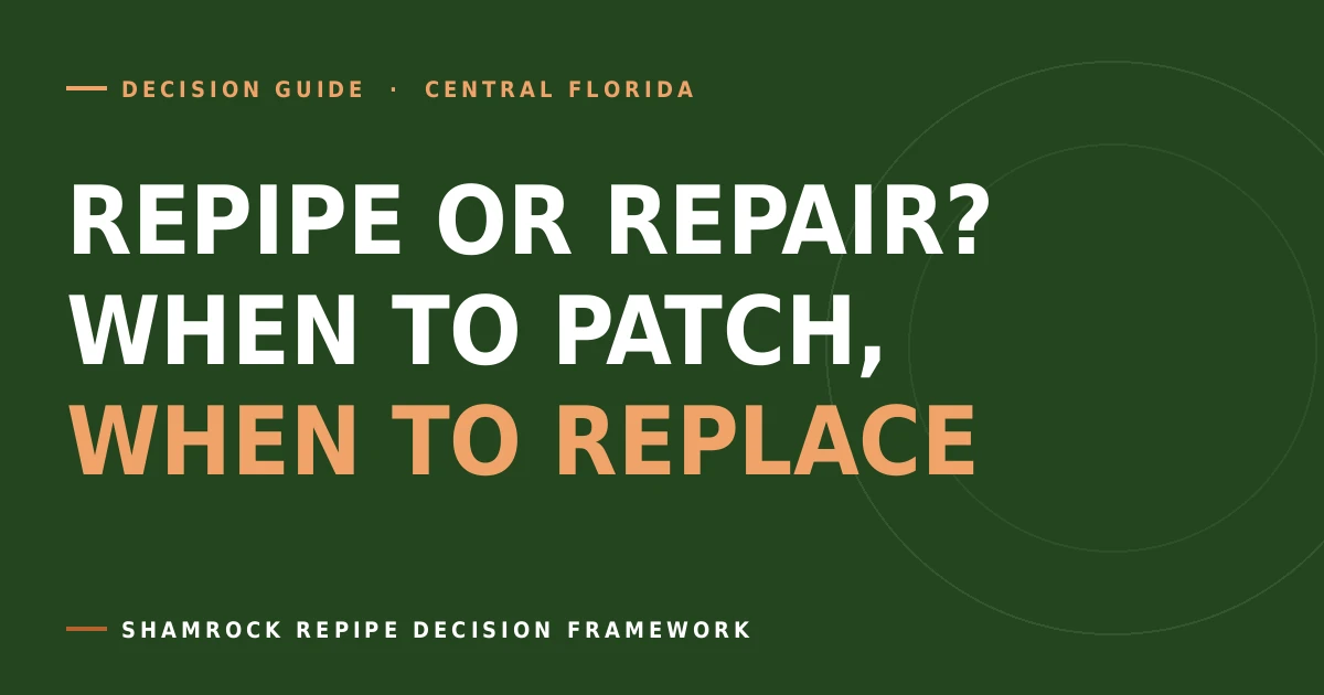 Repipe or repair decision
